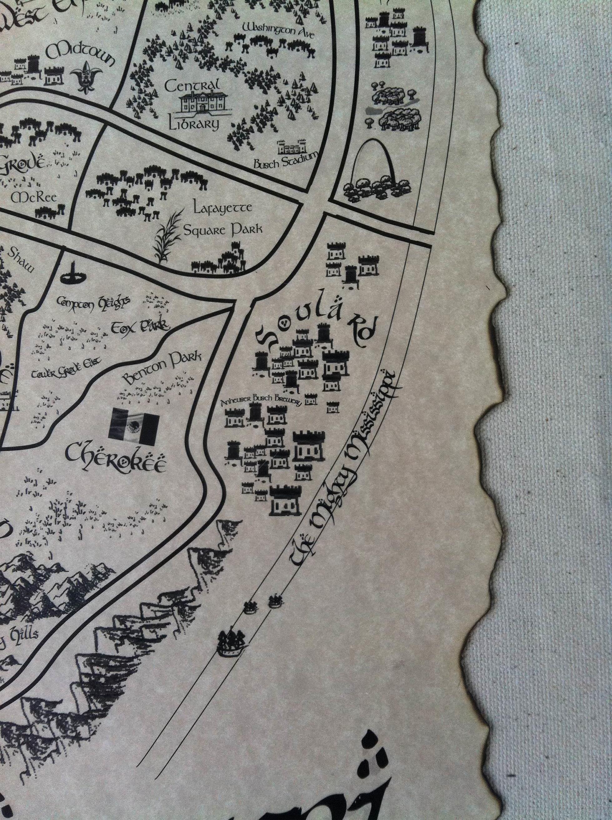 Tolkien St. Louis Map